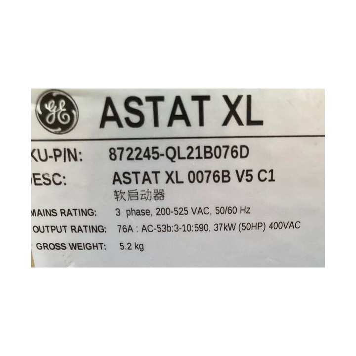 GE 76A 37kW ASTAT XL