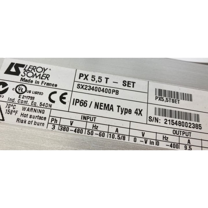 LEROY SOMER PROXIDRIVE PX 5,5 T - SATZ