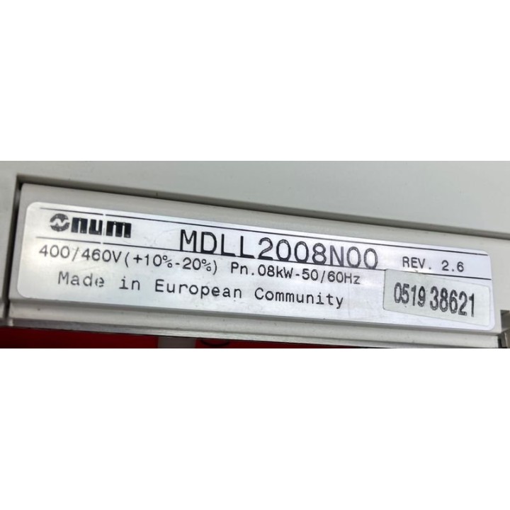 Fuente de alimentación NUM UAC MDLL2008N00