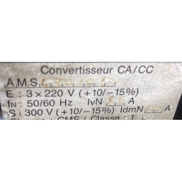 GEC ALSTHOM PARVEX AMS4301020