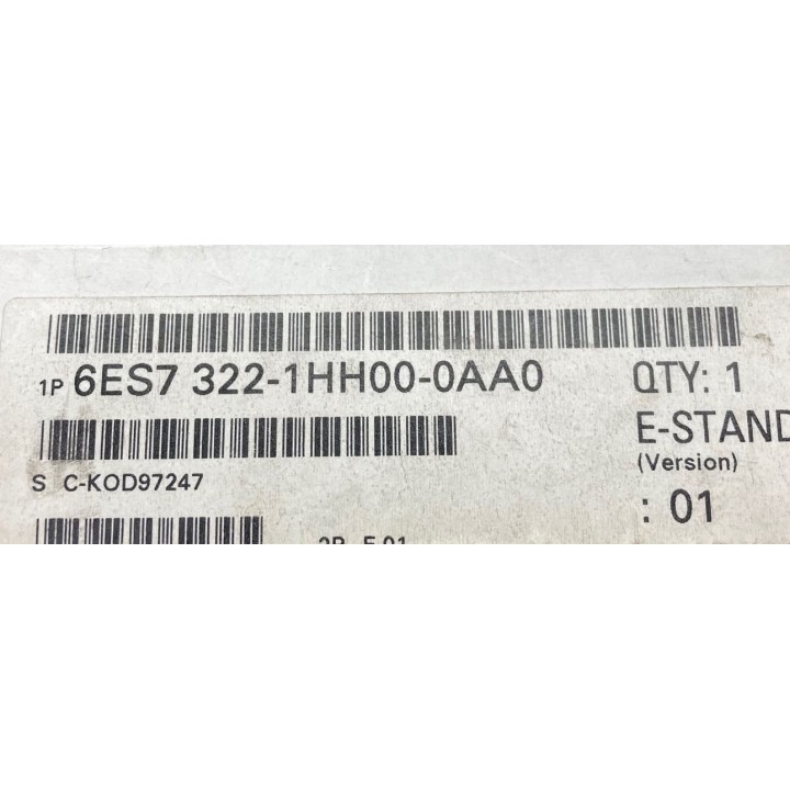 SIEMENS 6ES7322-1HH00-0AA0