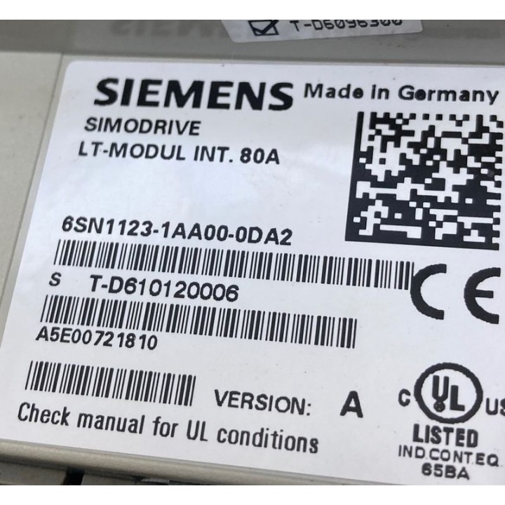 SIEMENS 6SN1123-1AA00-0DA2