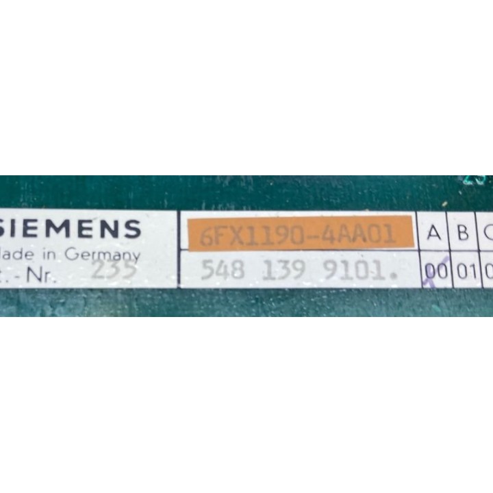 SIEMENS SINUMERIK sytsem 8 scrivania con scheda 6FX1190-4AAA01